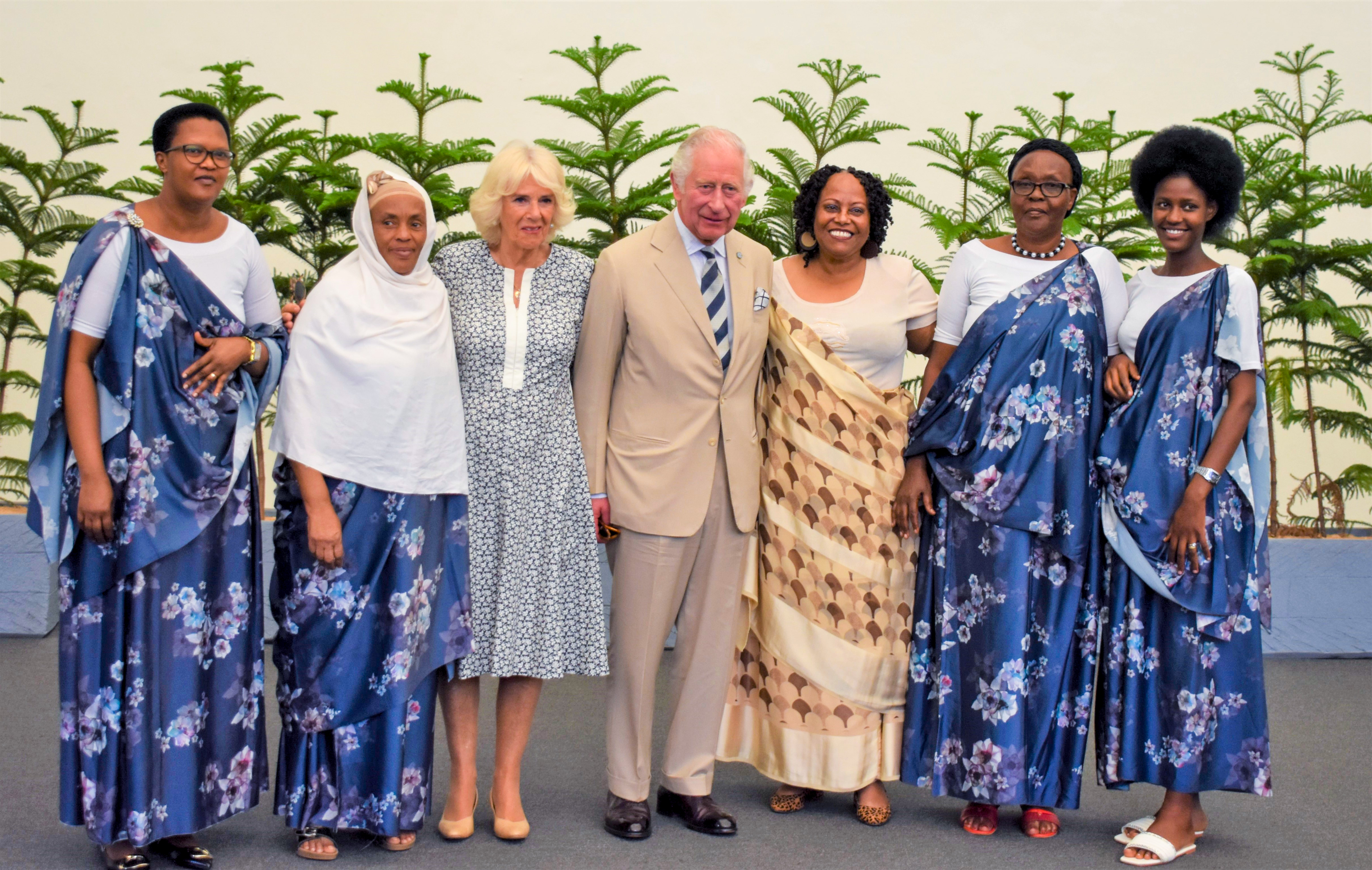 Mary Balikungeri with Prince Charles